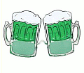 Green Beer Glasses